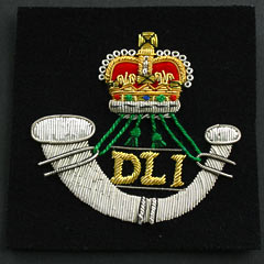 Durham Light Infantry Wire Blazer Badge